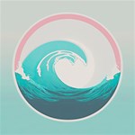 Waves Tidal Ocean Sea Tsunami Wave Minimalist Play Mat (Rectangle) Front