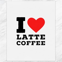 I Love Latte Coffee Canvas 16  X 20  by ilovewhateva
