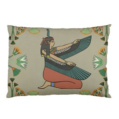 Egyptian Woman Wing Pillow Case by Wav3s