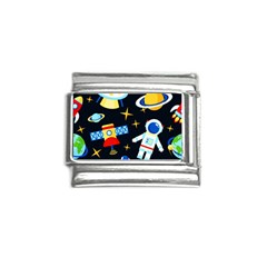 Space Seamless Pattern Italian Charm (9mm) by Wav3s