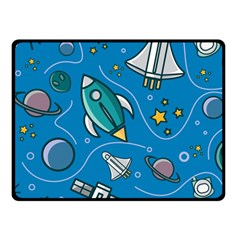 About-space-seamless-pattern Fleece Blanket (small) by Wav3s