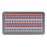 Christmas Color Stripes Pattern Memory Card Reader (Mini) Front