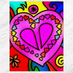 Stained Glass Love Heart Canvas 18  X 24  by Vaneshart