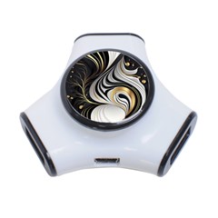 Pattern Gold Marble 3-port Usb Hub by Vaneshop