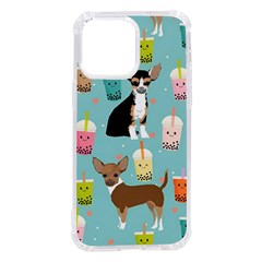 Chihuahua Bubble Kawaii Boba Tea Cute Dog Iphone 14 Pro Max Tpu Uv Print Case by Wav3s
