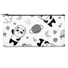 Panda Floating In Space And Star Pencil Case by Wav3s