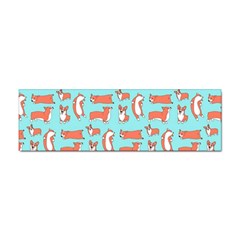 Corgis On Teal Sticker Bumper (10 Pack) by Wav3s
