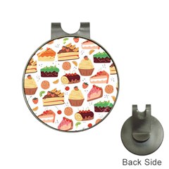 Seamless Pattern Hand Drawing Cartoon Dessert And Cake Hat Clips With Golf Markers by Wav3s