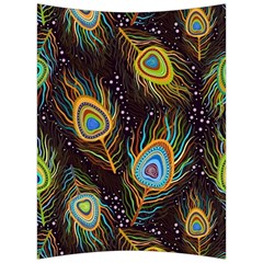 Pattern Feather Peacock Back Support Cushion by Wav3s