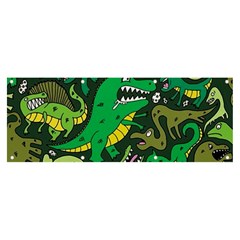 Dino Kawaii Banner And Sign 8  X 3  by Wav3s