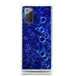 Blue Bubbles Abstract Samsung Galaxy Note 20 TPU UV Case Front