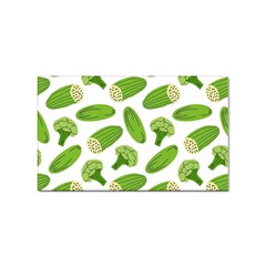 Vegetable Pattern With Composition Broccoli Sticker (rectangular) by Grandong