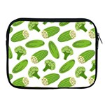 Vegetable Pattern With Composition Broccoli Apple iPad 2/3/4 Zipper Cases Front