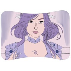 Futuristic Woman Velour Seat Head Rest Cushion by Fundigitalart234