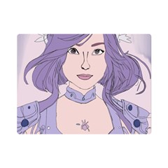 Futuristic Woman Premium Plush Fleece Blanket (mini) by Fundigitalart234