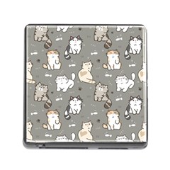 Cute Cat Pattern Cartoon Memory Card Reader (square 5 Slot) by Cowasu