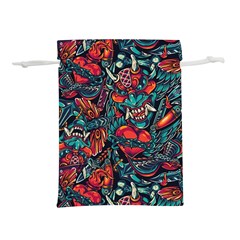 Japanese Graffiti Lightweight Drawstring Pouch (l) by Cowasu