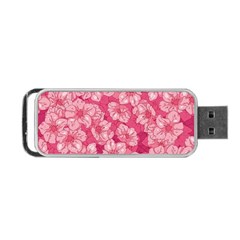 Cute Pink Sakura Flower Pattern Portable Usb Flash (two Sides) by Cowasu