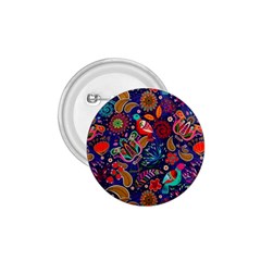 Pattern Colorful Bird Leaf Flower 1 75  Buttons by Cowasu
