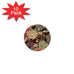 Japanese Flower Art 1  Mini Buttons (10 Pack)  by Cowasu