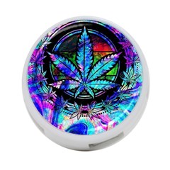 Cannabis Psychedelic 4-port Usb Hub (one Side) by Cowasu