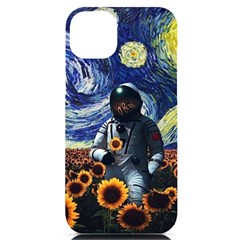 Starry Surreal Psychedelic Astronaut Space Iphone 14 Plus Black Uv Print Case by Cowasu