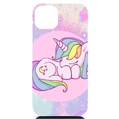 Unicorn Stitch Iphone 14 Plus Black Uv Print Case by Bangk1t