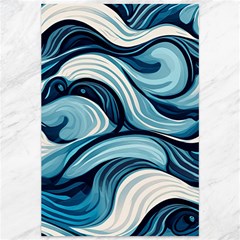 Pattern Ocean Waves Arctic Ocean Blue Nature Sea Canvas 12  X 18  by Ndabl3x