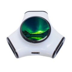 Iceland Aurora Borealis 3-port Usb Hub by Cowasu