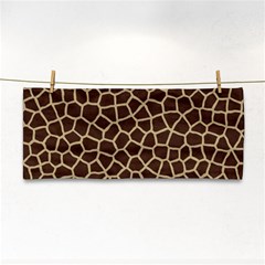 Giraffe Animal Print Skin Fur Hand Towel by Amaryn4rt