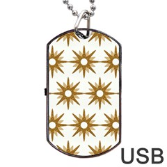 Seamless Repeating Tiling Tileable Dog Tag Usb Flash (two Sides) by Amaryn4rt