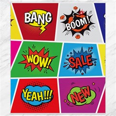 Pop Art Comic Vector Speech Cartoon Bubbles Popart Style With Humor Text Boom Bang Bubbling Expressi Canvas 8  X 10  by Amaryn4rt