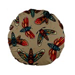 Tattoos Colorful Seamless Pattern Standard 15  Premium Round Cushions Front