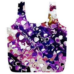 Paint Texture Purple Watercolor Full Print Recycle Bag (xxl) by Simbadda