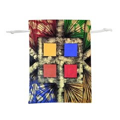 Acrylic Abstract Art Design  Lightweight Drawstring Pouch (l) by Rbudhiya