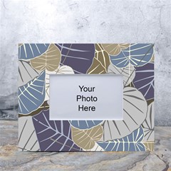 Ackground Leaves Desktop White Tabletop Photo Frame 4 x6  by Amaryn4rt