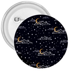 Hand-drawn-scratch-style-night-sky-with-moon-cloud-space-among-stars-seamless-pattern-vector-design- 3  Buttons by uniart180623