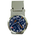 Chains-seamless-pattern Money Clip Watches Front
