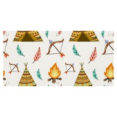 Cute-cartoon-native-american-seamless-pattern Banner And Sign 6  X 3  by uniart180623