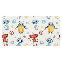 Cute-cartoon-robots-seamless-pattern Banner And Sign 6  X 3  by uniart180623