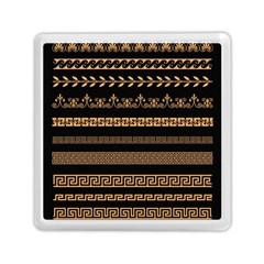 Set-antique-greek-borders-seamless-ornaments-golden-color-black-background-flat-style-greece-concept Memory Card Reader (square) by uniart180623