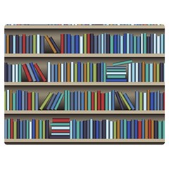 Bookshelf Premium Plush Fleece Blanket (extra Small) by uniart180623