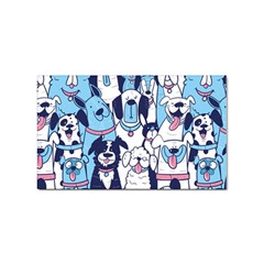 Dogs Seamless Pattern Sticker (rectangular) by uniart180623