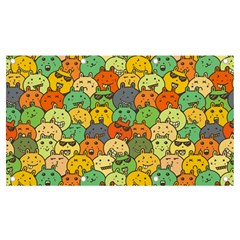 Seamless Pattern With Doodle Bunny Banner And Sign 7  X 4  by uniart180623