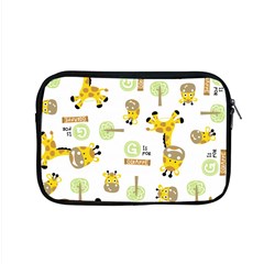 Vector-pattern-with-cute-giraffe-cartoon Apple Macbook Pro 15  Zipper Case by uniart180623