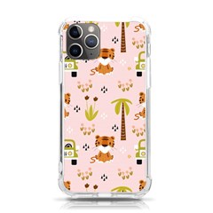 Cute-tiger-car-safari-seamless-pattern Iphone 11 Pro 5 8 Inch Tpu Uv Print Case by uniart180623