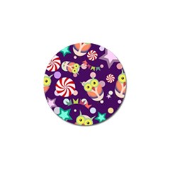 Owl-pattern-background Golf Ball Marker by uniart180623