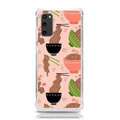 Japanese Street Food  Soba Noodle In Bowls Samsung Galaxy S20 6 2 Inch Tpu Uv Case by uniart180623