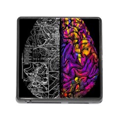Ambiguity Tobe Brain Duality Mind Minimal Thinking Memory Card Reader (square 5 Slot) by uniart180623