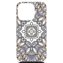 Flower Art Decorative Mandala Pattern Ornamental Iphone 14 Pro Black Uv Print Case by uniart180623